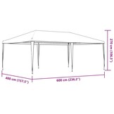 VidaXL Partytent 4x6 m Wit - 35% Korting