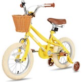 Kinderfiets JOYSTAR 14 inch Meisjes met Stabilisatoren & Mand - 35% Korting