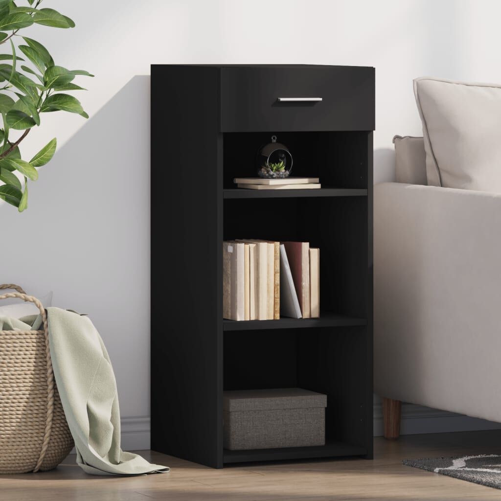 Zwart Dressoir van Bewerkt Hout - Praktisch en Stijlvol