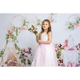Roze Bloemen Fotografie Achtergrond 2.2 x 1.5m - 28% Korting