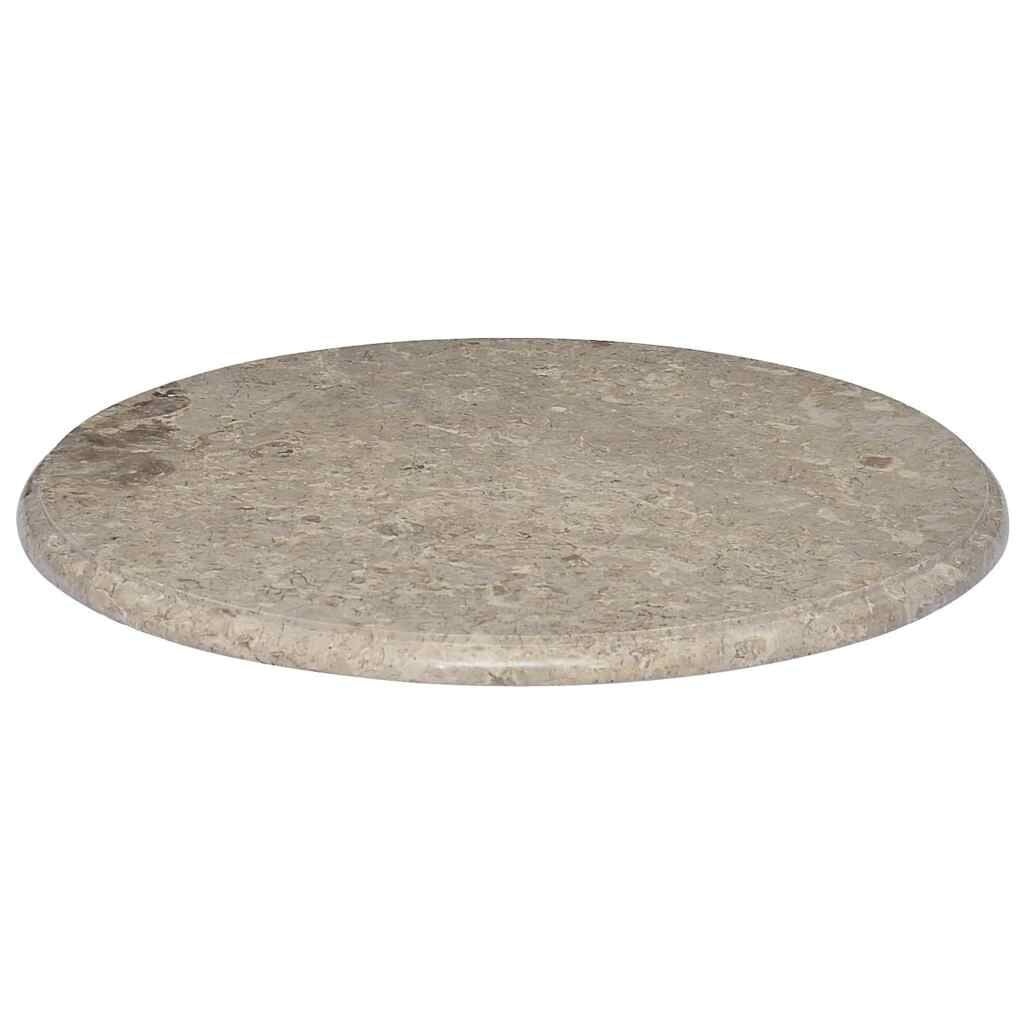 Marmeren Tafelblad Grijs Ø60x2,5 cm - 35% Korting