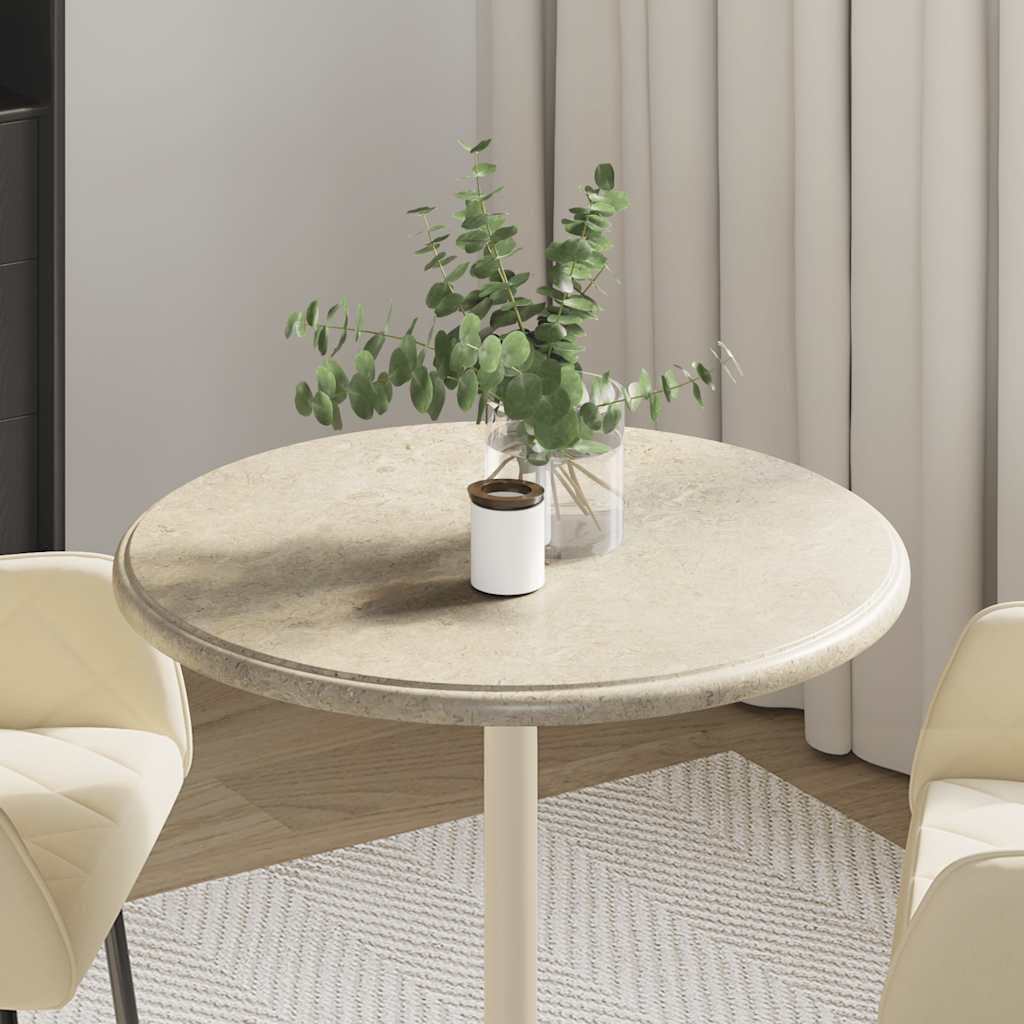 Marmeren Tafelblad Grijs Ø60x2,5 cm - 35% Korting