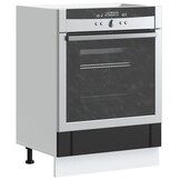 Ovenkast Lucca Bewerkt Hout Zwart - 54% Korting!