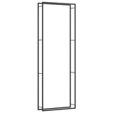 Haardhoutrek Staal Matzwart 110x28x312cm - 34% Korting!
