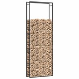 Haardhoutrek Staal Matzwart 110x28x312cm - 34% Korting!