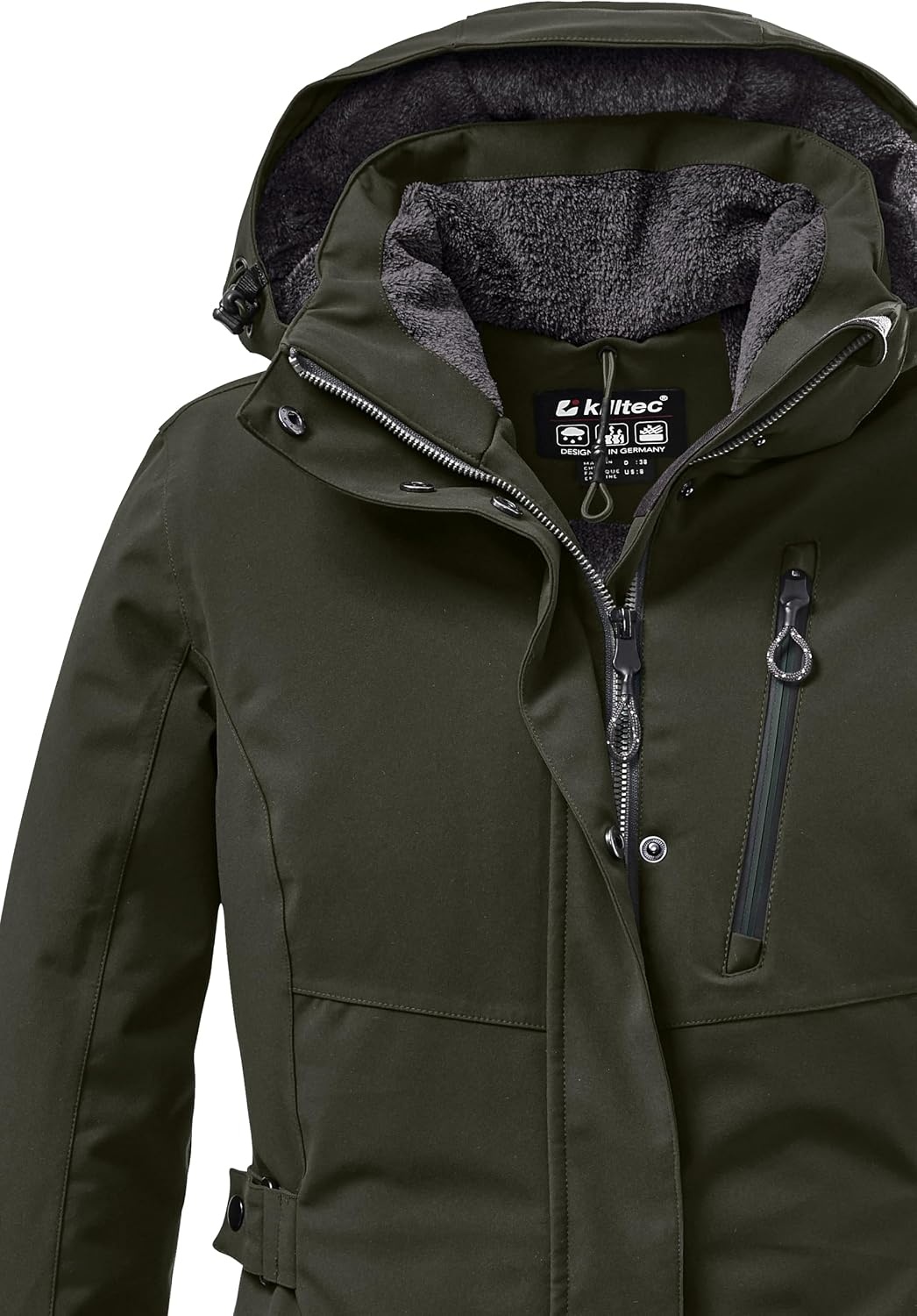 Killtec Dames Parka KOW 165 Donkerolijf Maat 46 | 35% Korting