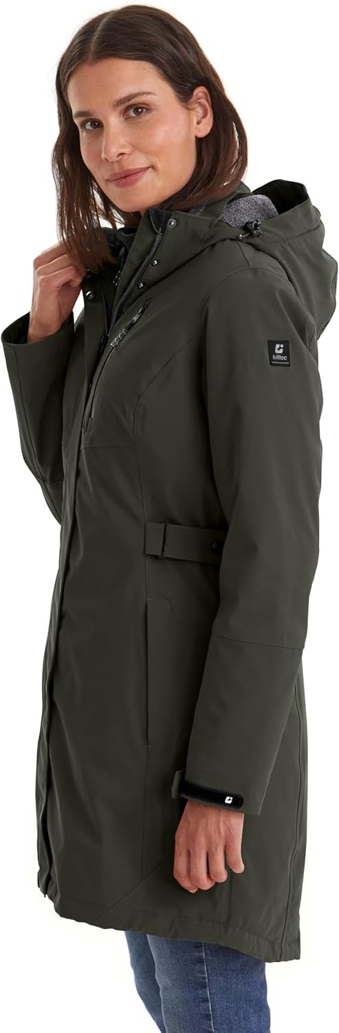 Killtec Dames Parka KOW 165 Donkerolijf Maat 46 | 35% Korting