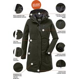 Killtec Dames Parka KOW 165 Donkerolijf Maat 46 | 35% Korting