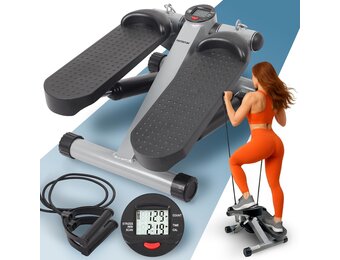 PORTENTUM Mini Stepper met Weerstandsbanden & LCD - 34% Korting!