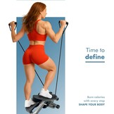 PORTENTUM Mini Stepper met Weerstandsbanden & LCD - 34% Korting!