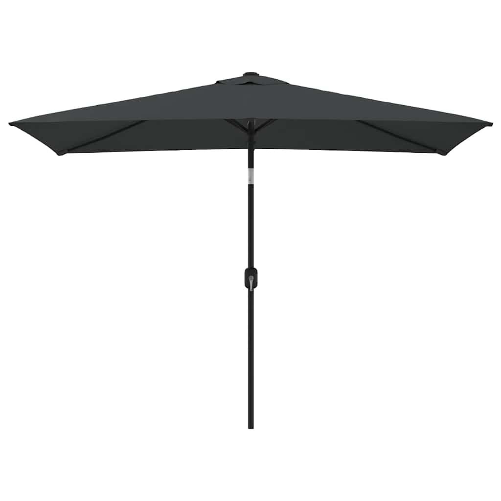 Antraciet Parasol met Metalen Paal - 300x200 cm - 34% Korting