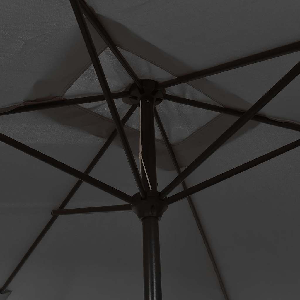 Antraciet Parasol met Metalen Paal - 300x200 cm - 34% Korting