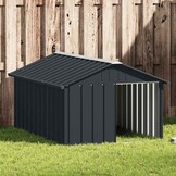 Hondenhok Gegalvaniseerd Staal 116,5x153x81,5 cm Antraciet - 35% Korting!