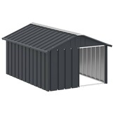 Hondenhok Gegalvaniseerd Staal 116,5x153x81,5 cm Antraciet - 35% Korting!