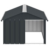 Hondenhok Gegalvaniseerd Staal 116,5x153x81,5 cm Antraciet - 35% Korting!