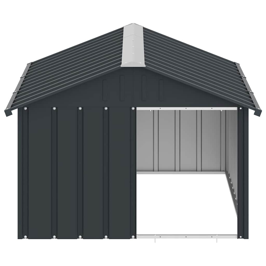 Hondenhok Gegalvaniseerd Staal 116,5x153x81,5 cm Antraciet - 35% Korting!