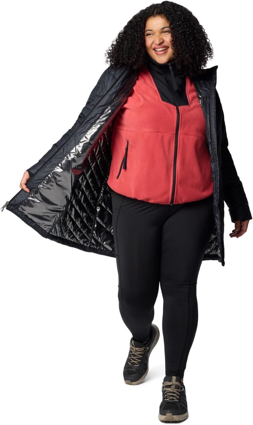 Columbia Lange Jas met Capuchon voor Dames - Maat M - 35% Korting