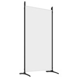 Opvouwbaar Kamerscherm met 6 Panelen (520x180 cm) - Wit