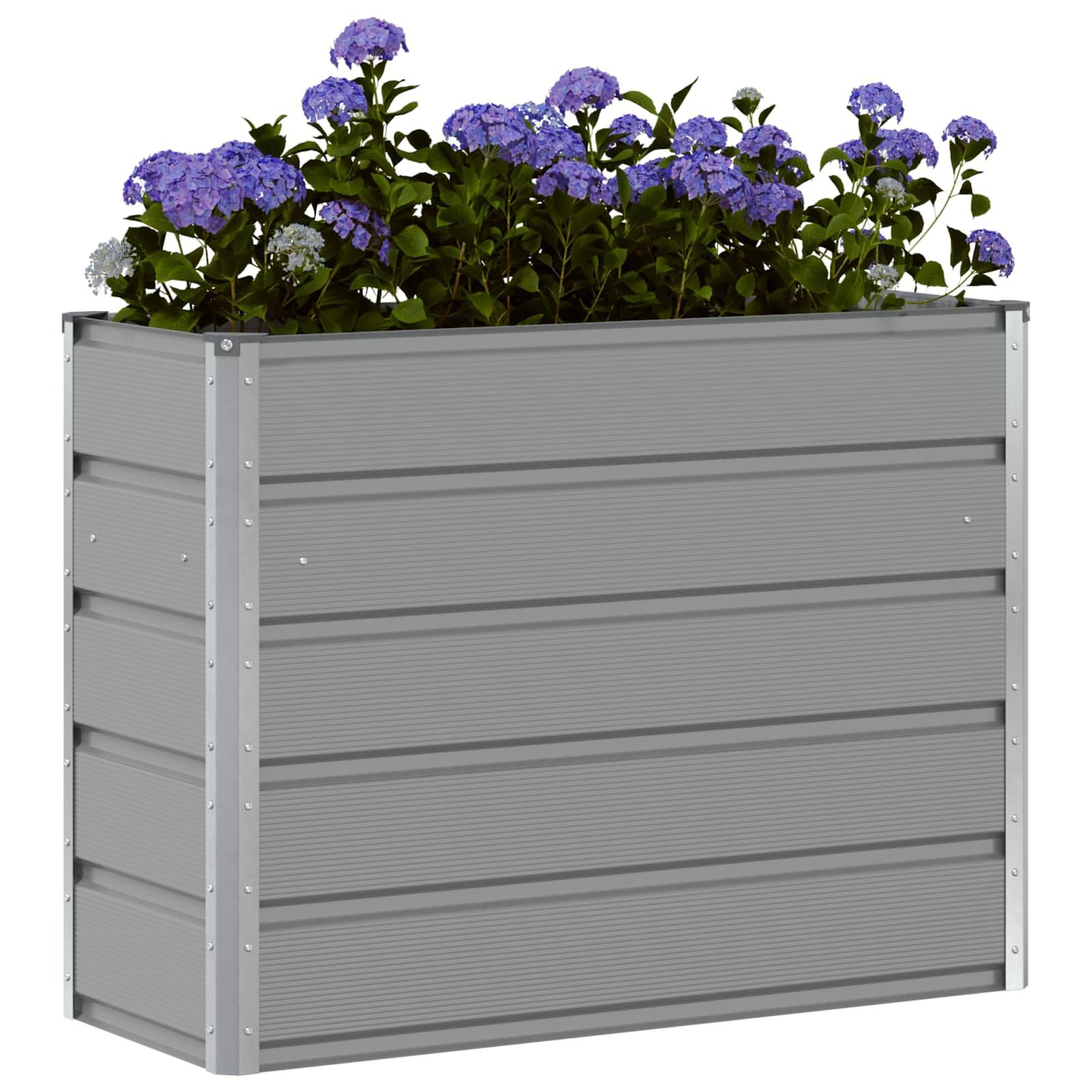 Plantenbak Staal Lichtgrijs 100x40x75cm - 39% Korting!