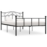 vidaXL Bedframe metaal zwart 120x200 cm
