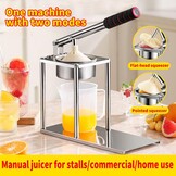 Victool Handmatige Citruspers - RVS - Inclusief 2 Perskoppen en 500 ml Maatbeker - Zilver