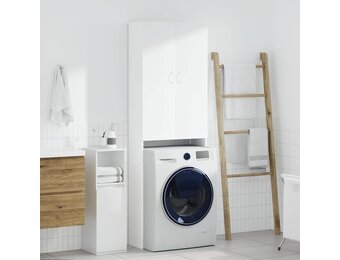 vidaXL Wasmachinekast 64x25,5x190 cm wit