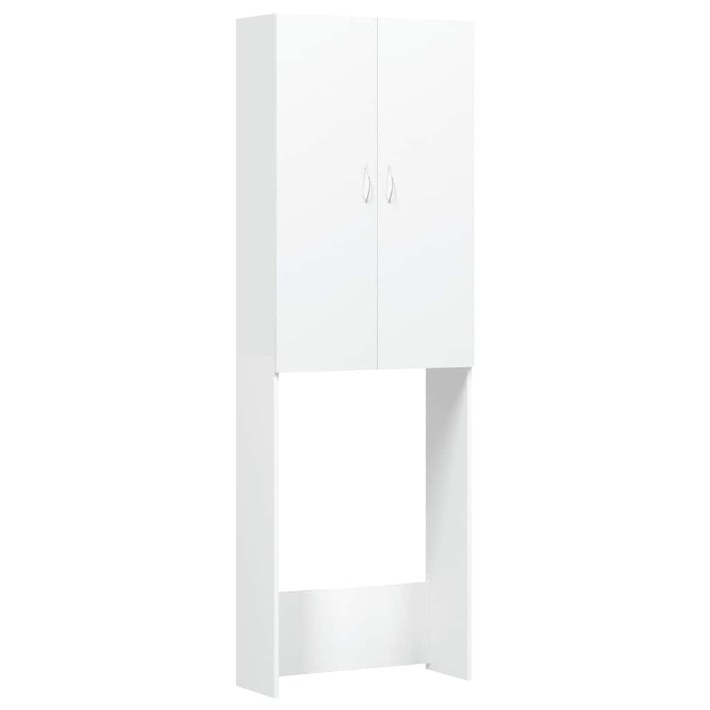 vidaXL Wasmachinekast 64x25,5x190 cm wit