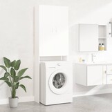 vidaXL Wasmachinekast 64x25,5x190 cm wit