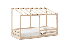 vidaXL Kinderbed Huisvormig Grenenhout Wit 80x200 cm - 35% Korting!