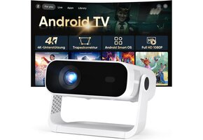 Full HD Projector 1080P Smart Android 11 WiFi 6 Zwart - 34% Korting
