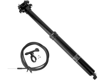 Bicycle Seatpost, 0 ~ 150 mm Telescopic Bike Saddle Tube 30.9 mm/31.6 mm Adjustable Saddle with 900i Helicoidal Spring for MTB (150 mm Stroke)