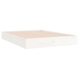 vidaXL Bedframe massief hout wit 120x200 cm