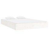 vidaXL Bedframe massief hout wit 120x200 cm