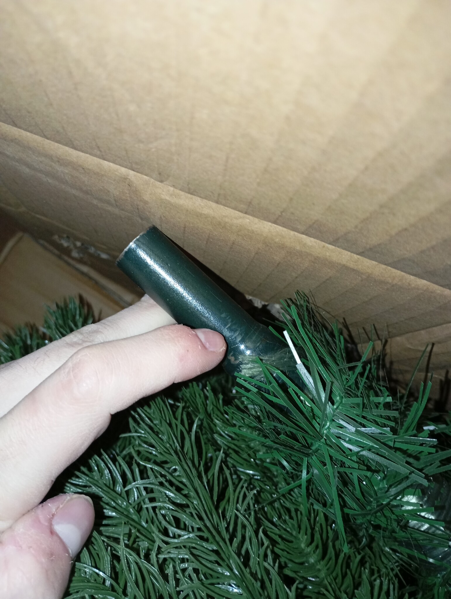 vidaXL Kunstkerstboom met levensechte naalden 180 cm groen