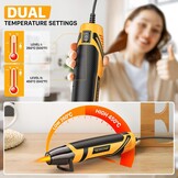 Mini Heteluchtpistool voor Ambachtelijke Embossing | 350W | 2 Temperaturen (260℃/450℃) | 1,5s Snelle Verwarming | Overbelastingsbeveiliging