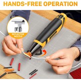 Mini Heteluchtpistool voor Ambachtelijke Embossing | 350W | 2 Temperaturen (260℃/450℃) | 1,5s Snelle Verwarming | Overbelastingsbeveiliging