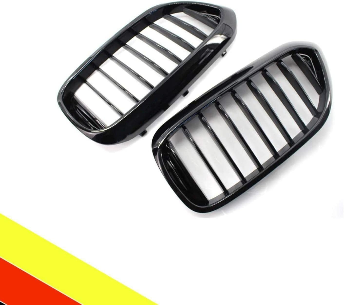 Niergrill voor BMW 5 Serie G30 G31 2017-2020 (528LI 530LI 540LI) | Glanzend Zwart | Enkele Brug | ABS
