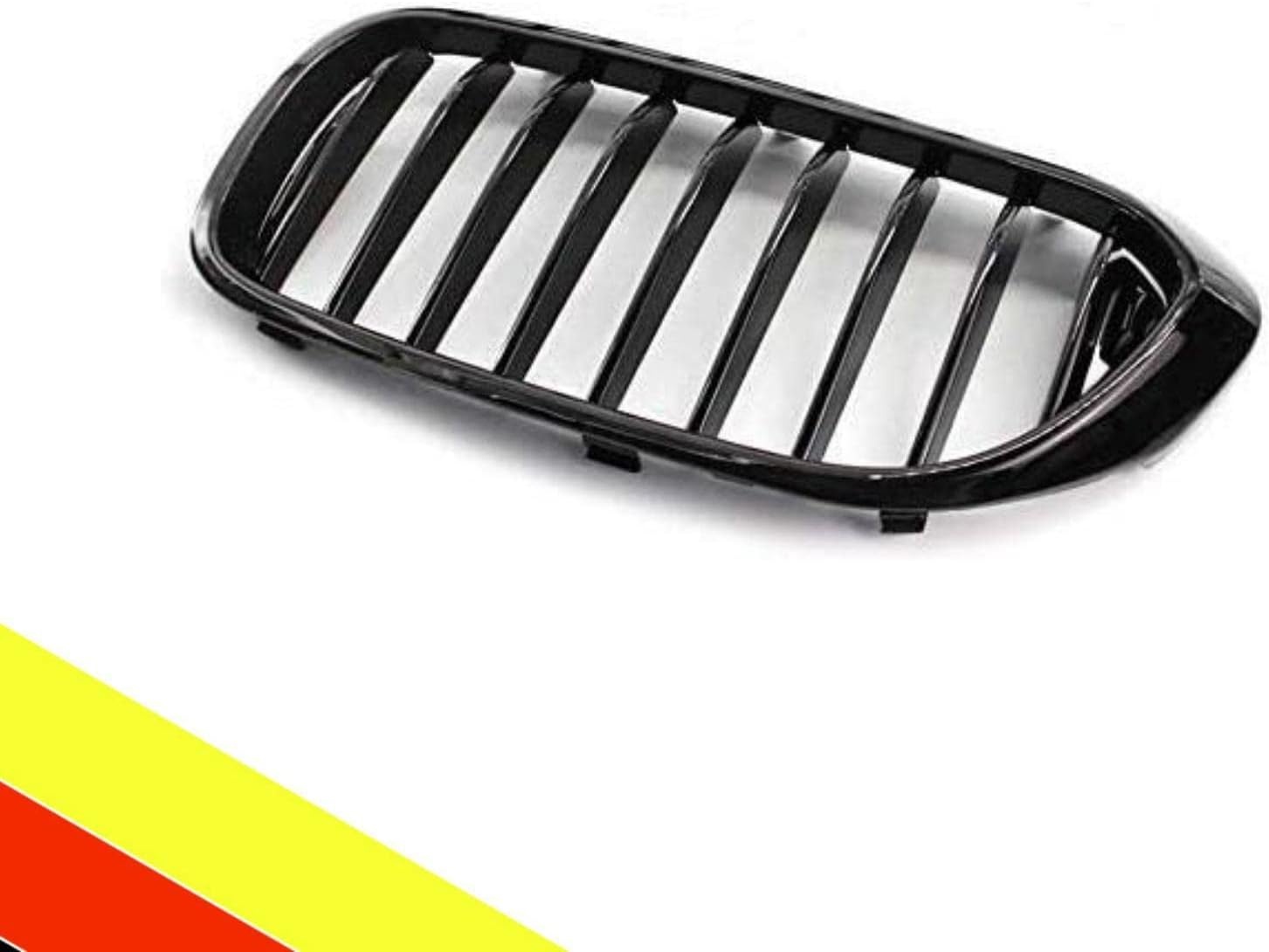 Niergrill voor BMW 5 Serie G30 G31 2017-2020 (528LI 530LI 540LI) | Glanzend Zwart | Enkele Brug | ABS