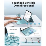 Toetsenbord voor 10e generatie tablets QWERTY Multifunctioneel hemelsblauw USB-aansluiting