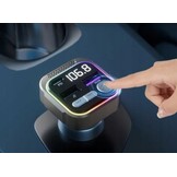 GizmoVine Bluetooth FM-zender, sigarettenaansteker-adapter voor muziek, radio USB C QC PD 36 W, Parrot handsfree, MP3-speler, voertuigaccessoires