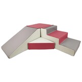 Schuimglijbaan - 40 cm hoog - wit, grijs, paars