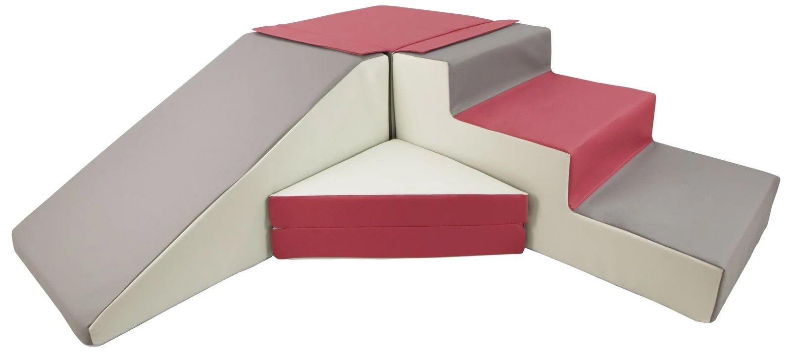 Schuimglijbaan - 40 cm hoog - wit, grijs, paars