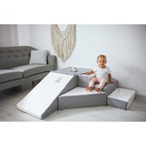 Schuimglijbaan - 40 cm hoog - wit, grijs, paars