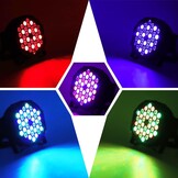 U'King 4x LED Par Spotlights RGB - 36 LED - Inclusief Opbergtas en Afstandsbediening