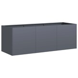 vidaXL Plantenbak 120x40x40 cm koudgewalst staal antracietkleurig