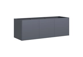 Plantenbak Koudgewalst Staal Antraciet 120x40x40 cm - 41% Korting