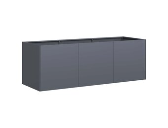 vidaXL Plantenbak 120x40x40 cm koudgewalst staal antracietkleurig
