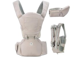 Grijze Baby Draagzak 0-36 mnd | Verstelbaar | Ergonomisch | 33% Korting