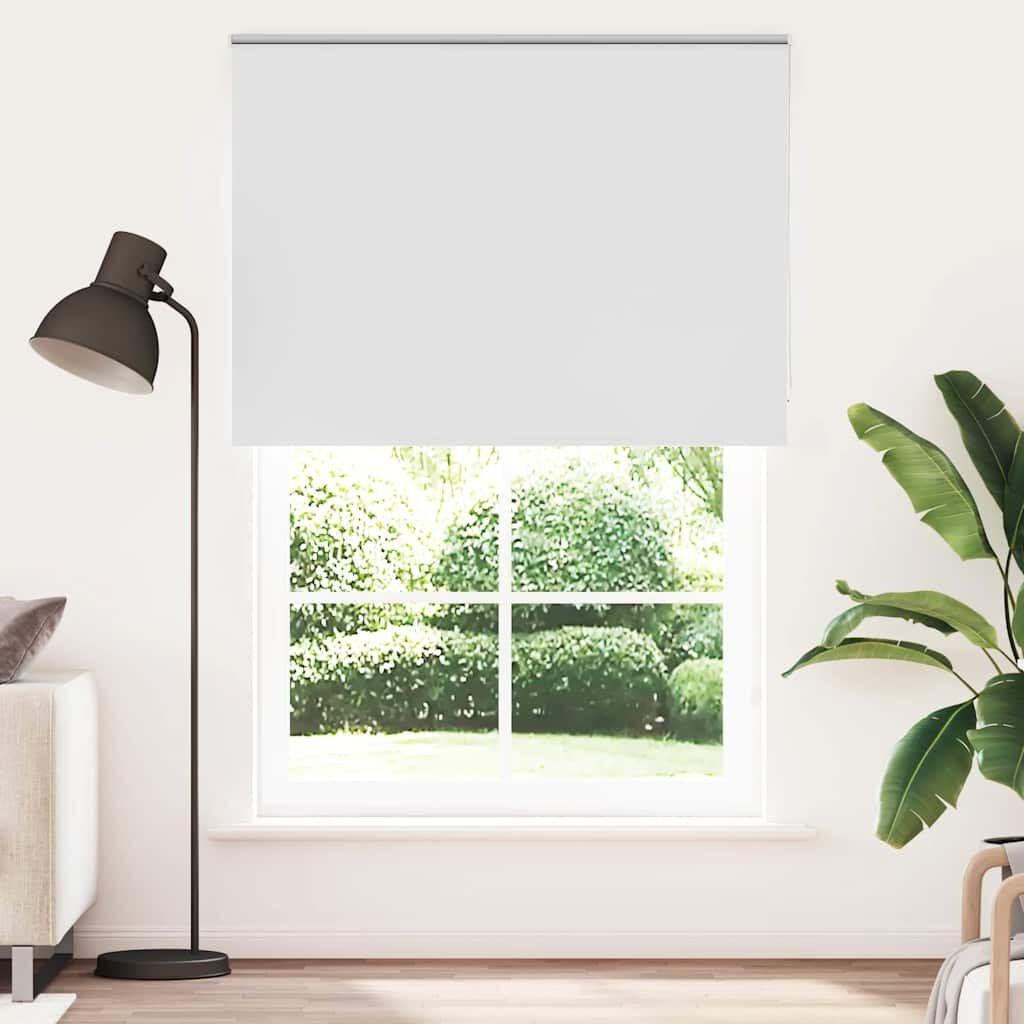 vidaXL Rolgordijn verduisterend 150x230 cm stofbreedte 146,6 cm wit