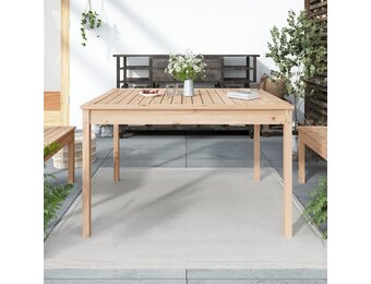 vidaXL Tuintafel 121x82,5x76 cm massief grenenhout